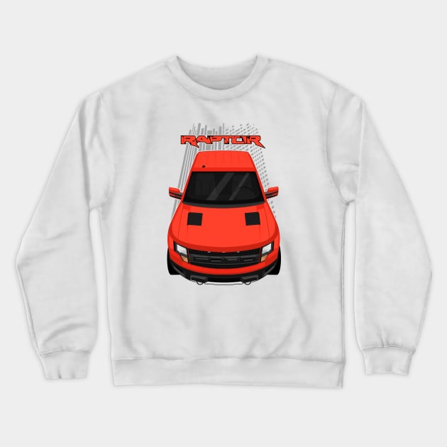 Ford F150 SVT Raptor 2010-2014 - Orange Crewneck Sweatshirt by V8social